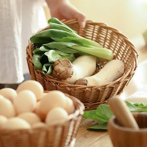 Storage <b>Basket</b> Natural Rattan Woven Handcrafted Organizer for Home Decor Laundry Storage Retail <b>Display</b> and Packaging - Product Image 3