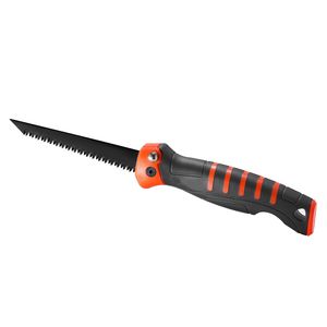 Sierra de mano para trabajar la madera de 5 pulgadas, plegable, con mango de agarre suave, dientes triplemente afilados y punta afilada - Product Image 1