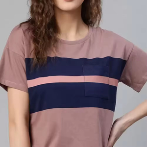 เสื้อยืดลำลองไซส์ใหญ่สำหรับผู้หญิง สวมใส่สบาย คอกลม แขนสั้น ลายเรียบ ไม่เป็นขุย ระบายอากาศได้ดี เป็นมิตรกับสิ่งแวดล้อม - Product Image 3