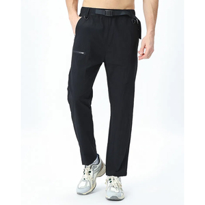 Pantalon de survêtement de sport à taille élastique réglable, haute élasticité, pour l'entraînement, la course et la gym, vente directe usine, commande en gros - Product Image 1
