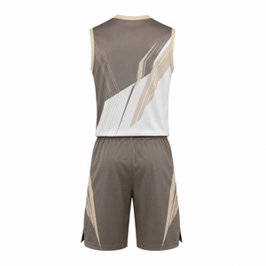 Ensemble de maillots de basket-ball sans manches unisexe, en maille respirante, polyester, logo sur le devant, uniforme sportif pour adultes, toutes saisons - Product Image 6