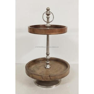 Nuevo soporte de pastel de 2 niveles estilo American Advance, soporte de exhibición de pastelería de Metal, celebración, ceremonia, eventos, superventas, soporte para cupcakes - Product Image 5