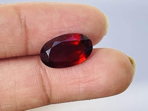 Lot en gros de pierres précieuses naturelles Hessonite Grenat ovales facettées calibrées 5x7mm pour la fabrication de bijoux - Product Image 3