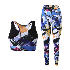 New Arrival Premium Quality Women's Yoga Set for Breathable for 2-Piece <b>Flared</b> <b>Leggings</b> Sleeveless Bra Custom Design Seamless - Product Image 5