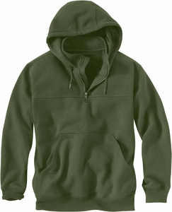 Sudaderas con capucha y sudaderas de alta calidad para hombre al por mayor OEM, sudadera térmica con cremallera de un cuarto y estampado para hombre, estilo urbano. - Product Image 4