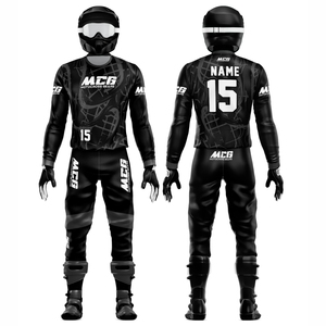 Vêtements de course en tissu extensible de haute qualité, élégants, imprimés par transfert thermique DTF, pour moto tout-terrain, VTT et motocross - Product Image 1