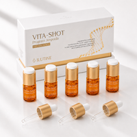ILUTINE Vita-Shot Program Ampoule Premium Set Sérum Éclaircissant Visage à la Vitamine C pour Usage Domestique