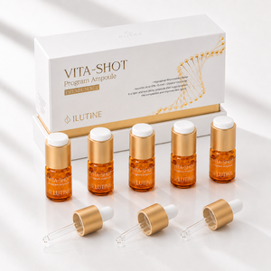 Set Premium de Ampollas ILUTINE Vita-Shot Program, Suero Facial Blanqueador con Vitamina C para Uso Doméstico - Product Image 1