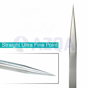Juego de Pinzas Profesionales de Acero Inoxidable para Extensión de Pestañas, Herramientas Aplicadoras de Punta Fina para Aislamiento de Pestañas para Uso en Salón - Product Image 3