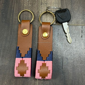 New Arrival Handmade Leather Keychains Stylish Woven Pattern <b>Key</b> <b>Ring</b> Durable <b>Key</b> Holder Western Keychain Gift For Men Women - Product Image 4