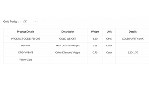 Colgante Solitario Ovalado con Diamante Cultivado en Laboratorio, Chapado en Oro de 10K, Certificado GIA, Estilo Étnico, Regalo Especial para Mujer - Product Image 6