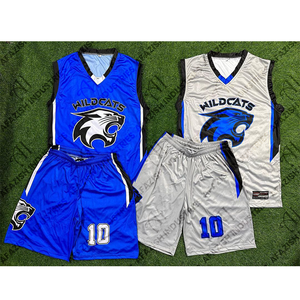 ชุดกีฬาบาสเก็ตบอลชุดออกกำลังกายระบายอากาศได้ชุดเล่นบาสเก็ตบอลพิมพ์ซับลิเมชันออกแบบได้ตามต้องการ - Product Image 4