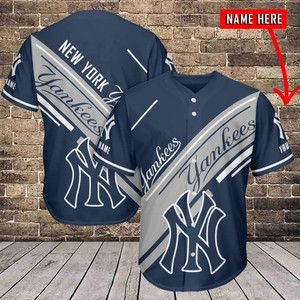 Camiseta de Béisbol Personalizada con Diseño de Bandera, 100% Algodón, Azul Marino, Uniforme Deportivo de Manga Corta para Adultos, Ropa de Equipo - Product Image 1