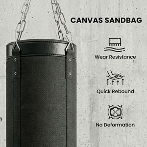 Support de boxe autoportant réglable en hauteur de 72,8 à 90,9 pouces, noir, pour adulte, avec sac de frappe en toile et support inclus - Product Image 5