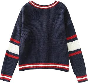 Breathable Traditional V Neck <b>Cardigan</b> <b>Mens</b> Varsity Striped Knit Sweater Button Down <b>Cardigan</b> <b>for</b> Club Members - Product Image 4