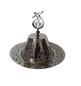 ชามใส่ผลไม้ทรงกลมแบบสั่งทำพิเศษ ฝาปิดแบบตอกลายสีเงิน สำหรับงานแต่งงาน งานเลี้ยงอาหารค่ำ ภาชนะบนโต๊ะอาหาร - Product Image 1