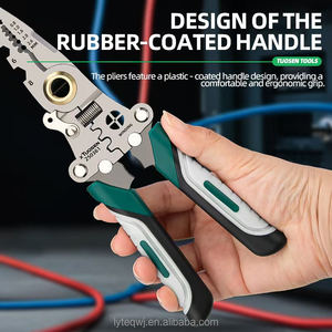 OEM, электрик, складной инструмент для зачистки проводов, обжимные инструменты, популярная углеродистая сталь, DIY, многофункциональный зубчатый режущий кабель с длинным носом - Product Image 3