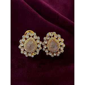 ต่างหูโมอิสซาไนต์เงินแท้ 92.5 จาก Sangeetha Jewellers - สง่างามและหรูหรา - Product Image 1