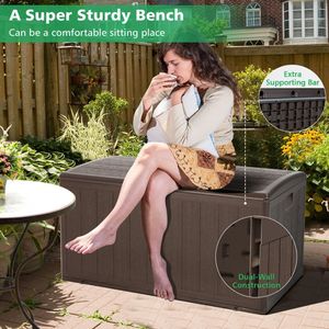 กล่องเก็บของขนาดใหญ่ 105 แกลลอน สำหรับใช้งานกลางแจ้ง ป้องกันทุกสภาพอากาศ พร้อมกุญแจล็อค - Product Image 2