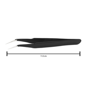 MARI INSTRUMENTS Juego de Pinzas Profesionales para Pestañas, 5 Piezas, Recubrimiento de Papel Negro, 11.4 cm, Juego de Pinzas para Manicura - Product Image 6