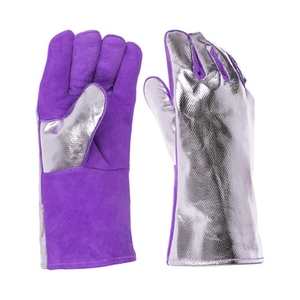 Gants de soudure en cuir de vachette de qualité supérieure, résistants à l'abrasion, pour travaux lourds, pour la lutte contre les incendies et le barbecue - Product Image 3