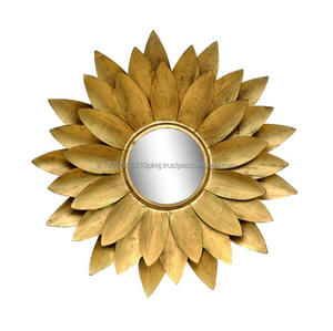Wall Hanging Dressing Table <b>Mirror</b> for Living Room for Decorative Walls <b>Mirror</b> Unique Gold Plated Wall Hanging Decorative <b>Mirror</b> - Product Image 4