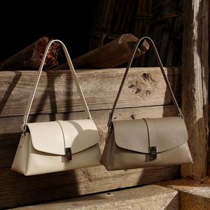 Bolso de Hombro de Lujo Personalizable con Cierre de Cremallera y Abierto, de Cuero Genuino de Alta Calidad, Minimalista, para Mujer, Bolso de Mano Moderno - Product Image 5