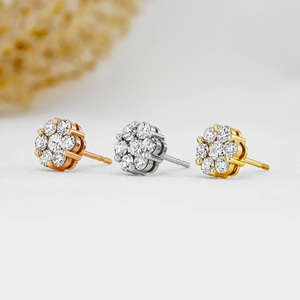 Pendientes de Plata de Ley 925 con Moissanita, Elegantes y Brillantes, para Regalo de Mujer - Product Image 4