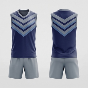 Uniforme de Voleibol Profesional para la Industria Deportiva, Diseño Estampado, Cuello en V, 100% Poliéster, Transpirable y que Absorbe la Humedad - Product Image 2
