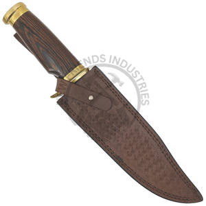 มีดโบวี่เหล็กดามัสกัสแบบปรับแต่งได้ รุ่นใหม่ล่าสุด ด้ามไม้ คมกริบ เหมาะสำหรับเอาตัวรอด ใช้ล่าสัตว์กลางแจ้ง - Product Image 6