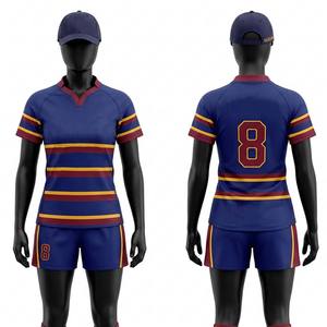 Impression par sublimation personnalisée, uniforme d'entraînement unisexe, respirant, multi-styles, maillot de rugby et de football américain, chemises grandes tailles - Product Image 5