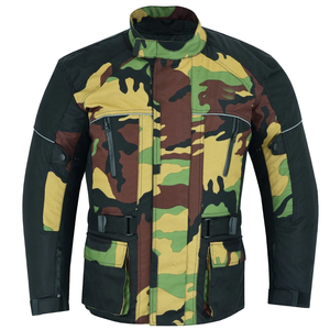 Chaqueta de Motocicleta de Camuflaje para Hombre, Manga Larga, Resistente al Viento, para Todas las Estaciones, Protección Textil con Armadura - Product Image 2
