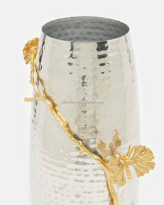 Vase à fleur moderne de haute qualité en laiton et aluminium en acier inoxydable fait à la main pour la maison, le bureau, le salon et le mariage. - Product Image 2