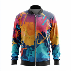 Sports Training Eco-friendly Canvas Quilted Sublimation Turn-down Collar Covered Button Autumn Men's Football Training Jacket - Product Image 3