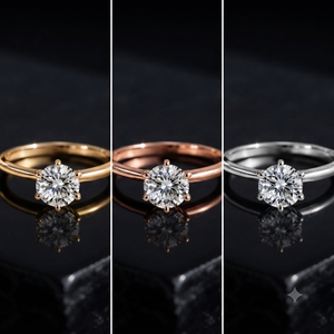 Moissanite Engagement <b>Ring</b> Moissanite <b>Ring</b> Sterling Silver Wedding Jewelry Trendy Best <b>Friend</b> Gift - Product Image 1