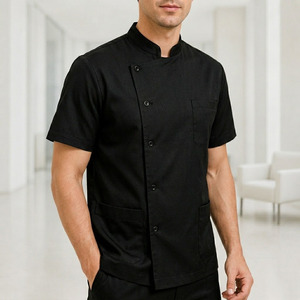 Conjunto de Uniforme Médico Ecológico de Bambú, Unisex, Cuello en V, Fresco, Transpirable, de Poliéster y Spandex - Product Image 3