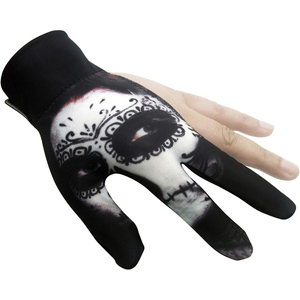 Gants mi-doigts imprimés Jour des Morts, transfert par sublimation, polyester, unisexe, décontractés, toutes saisons, fermeture auto-agrippante - Product Image 4