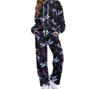 Women Printed Sports Tracksuit Gym Fitness Running <b>Set</b> Breathable Women Printed Activewear <b>Jogger</b> <b>Set</b> - Product Image 1
