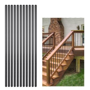 Confezione da 101 Balaustre per Scale in Alluminio da 32 Pollici, 3/4 Impermeabili, Perni Metallici per Ringhiera, Ringhiera Cava per Terrazze, Componenti per Scale - Product Image 6