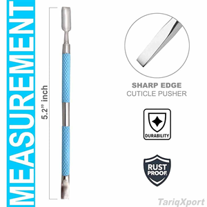 Professional High Quality Lightweight Double-Use Reusable Square Cuticle <b>Nail</b> Pusher Stainless Steel Manicure Care <b>Tool</b> - Product Image 3
