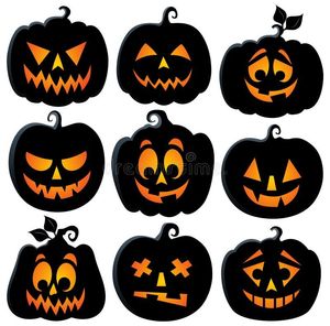 Handcrafted Modern Eco-Friendly Wooden Pumpkin Trio with Whimsical Faces and Striped Top <b>Hats</b> Tabletop Halloween Decor - Product Image 2