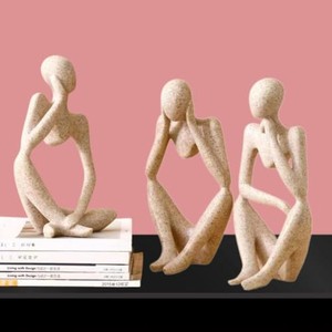 Escultura de torso humano en madera de acacia hecha a mano al por mayor - Moradabad - Product Image 2