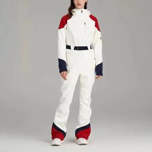 Traje de Esquí Unisex para Adultos, Impermeable, Transpirable, con Capucha y Cremallera, Aislamiento de Forro Polar, 10,000 mm, de una Pieza - Product Image 2