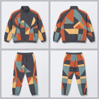 Ensemble de survêtement décontracté à capuche pour homme grande taille avec logo personnalisé, veste coupe-vent vintage et pantalon, 2 pièces