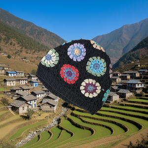 Sombrero Estilo Nepalí 100% Algodón - Product Image 2