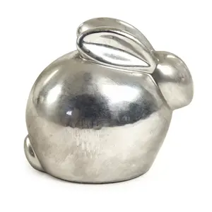 Sculpture d'animal en métal haut de gamme, style moderne, pour salon, figurine artistique en métal, style luxueux, sculpture polie moderne. - Product Image 1