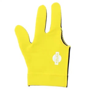 Guantes de snooker para jugadores de billar, guantes de control suave para tacos, guantes antideslizantes, ajuste cómodo, guantes de tres dedos, ligeros - Product Image 4