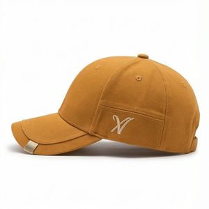 Casquette de baseball en coton unisexe, tendance et chic, avec étiquette latérale, motif esthétique, pour un look quotidien. - Product Image 3