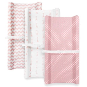 100% Cotton Super Soft Custom Organic ZIG-Zag Dot Arrow Baby Diaper <b>Changing</b> Pad & Cover Set Indian Manufacturer - Product Image 2