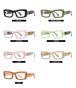 Trendy Brand Luxury Designer <b>Square</b> Thick Frames Candy Colors Sun Glasses Fashion Retro Big Women <b>Sunglasses</b> 2025 Custom Logo - Product Image 5